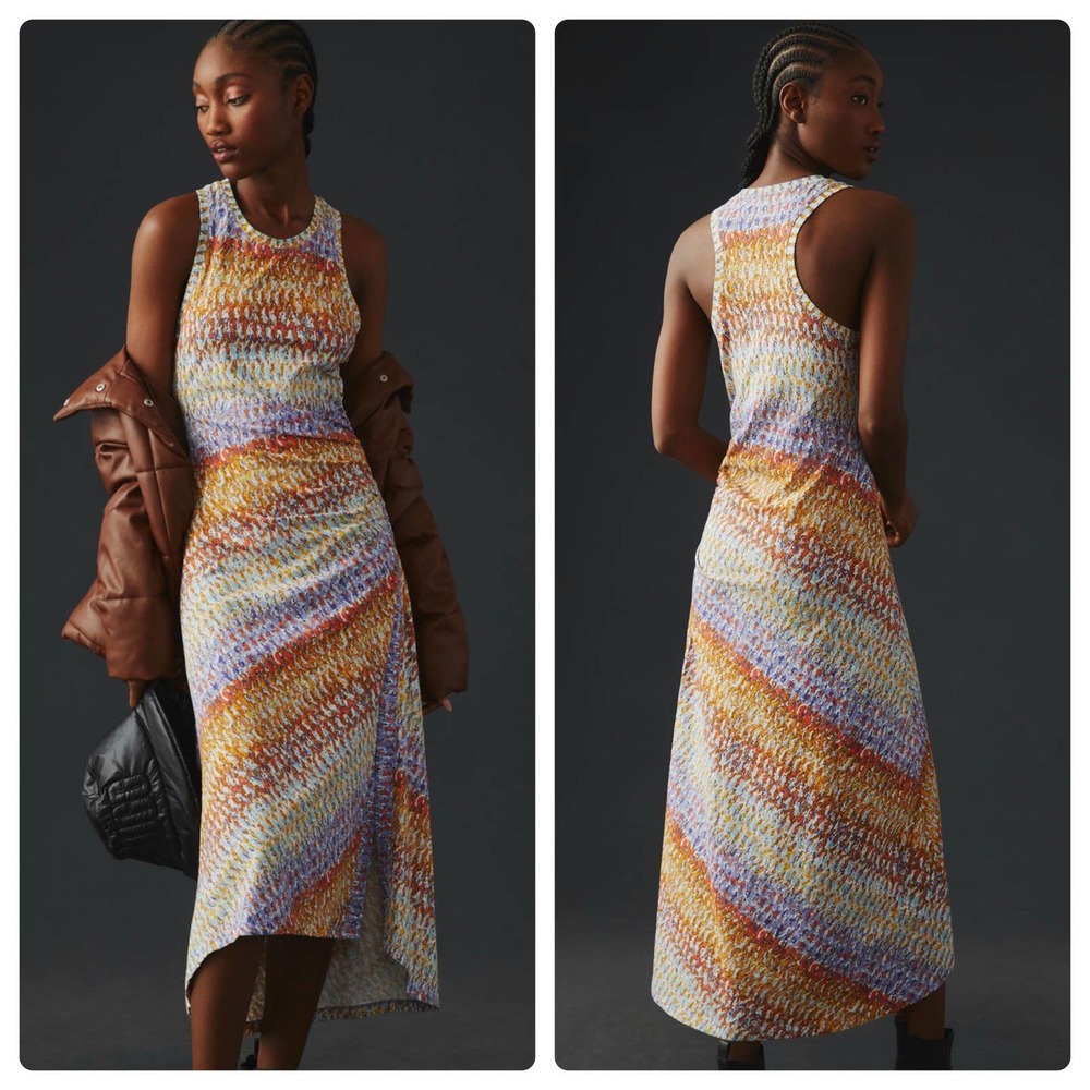 Anthropologie Mock-Neck Treasure Dress